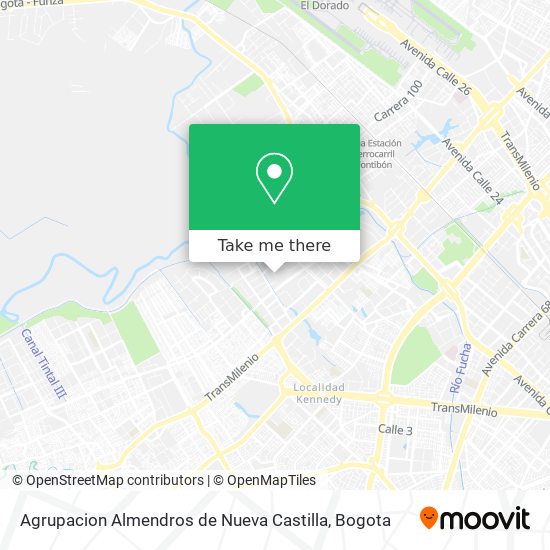 Agrupacion Almendros de Nueva Castilla map