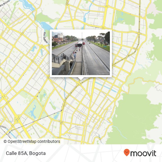 Calle 85A map