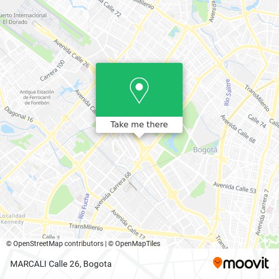 Mapa de MARCALI Calle 26