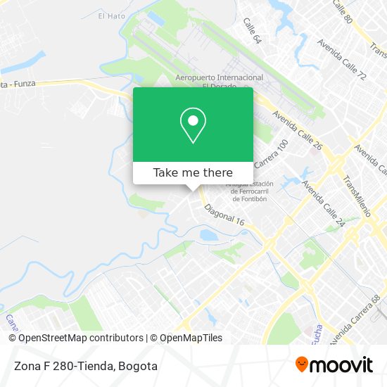 Zona F 280-Tienda map
