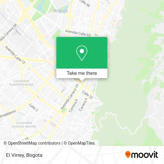 El Virrey map