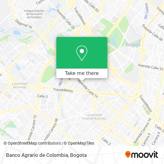 Banco Agrario de Colombia map