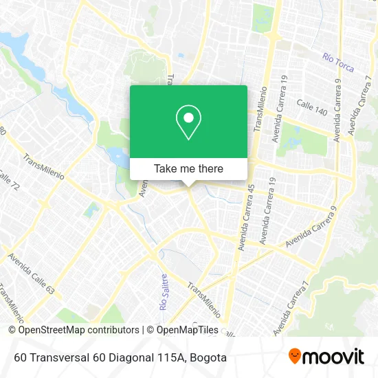 Mapa de 60 Transversal 60 Diagonal 115A