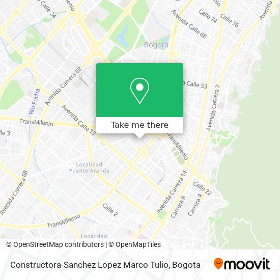 Constructora-Sanchez Lopez Marco Tulio map