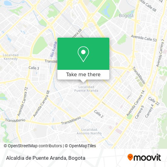 Mapa de Alcaldia de Puente Aranda