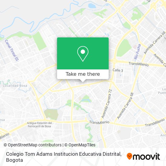 Colegio Tom Adams Institucion Educativa Distrital map