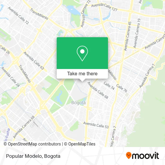 Mapa de Popular Modelo