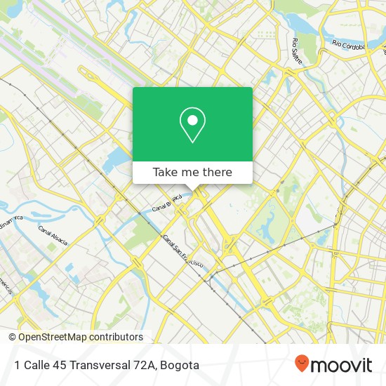 1 Calle 45 Transversal 72A map