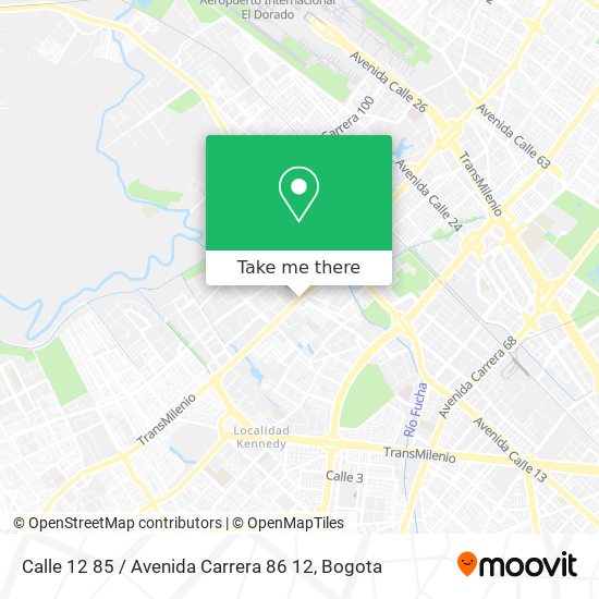 Calle 12 85 / Avenida Carrera 86 12 map