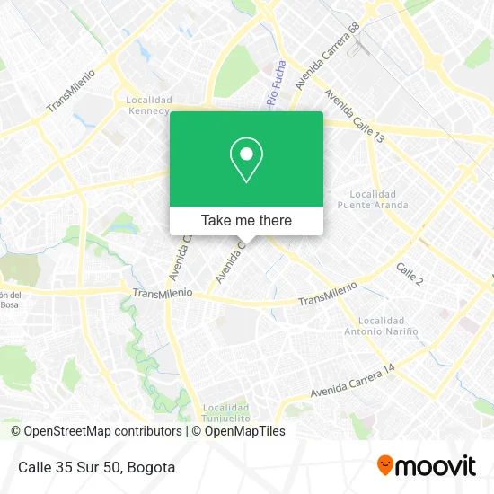Calle 35 Sur 50 map