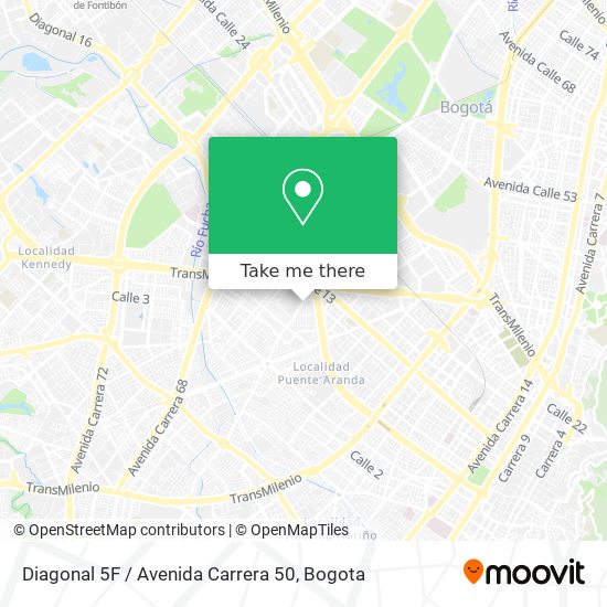 Diagonal 5F / Avenida Carrera 50 map