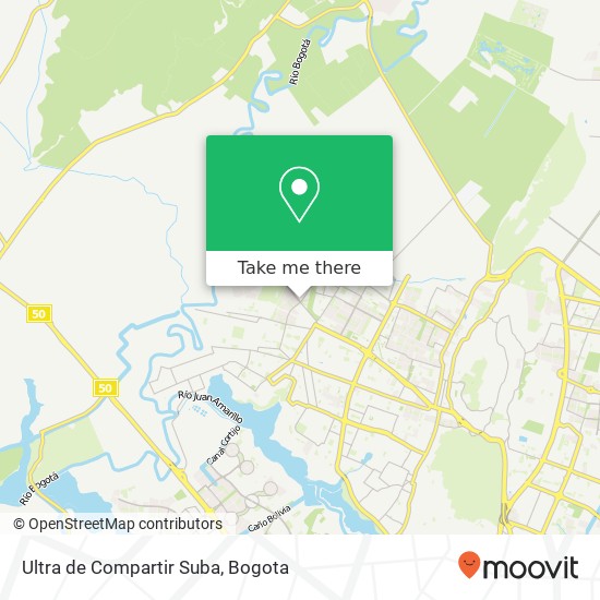 Ultra de Compartir Suba map