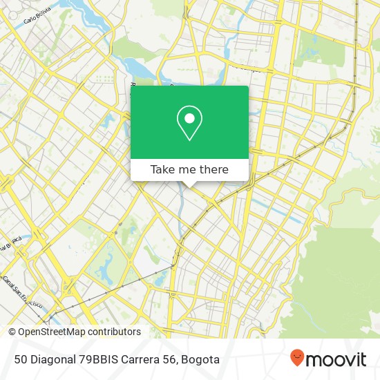Mapa de 50 Diagonal 79BBIS Carrera 56