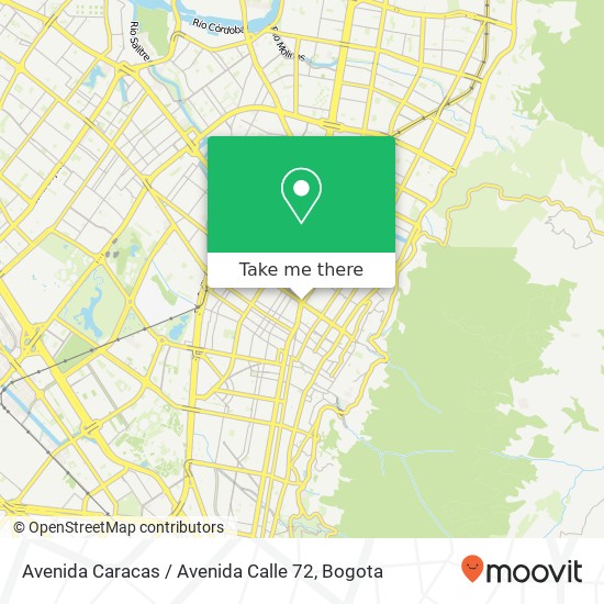 Avenida Caracas / Avenida Calle 72 map