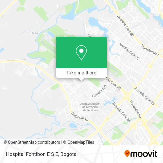 Hospital Fontibon E S E map