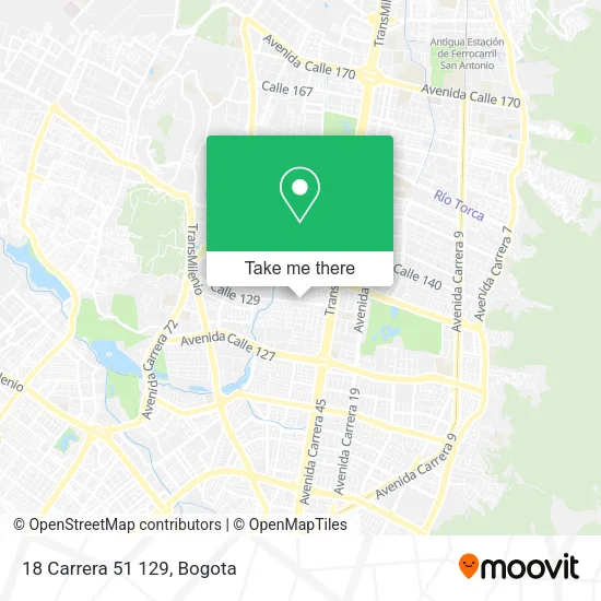 18 Carrera 51 129 map