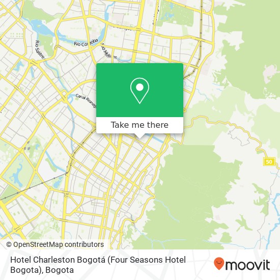 Hotel Charleston Bogotá (Four Seasons Hotel Bogota) map