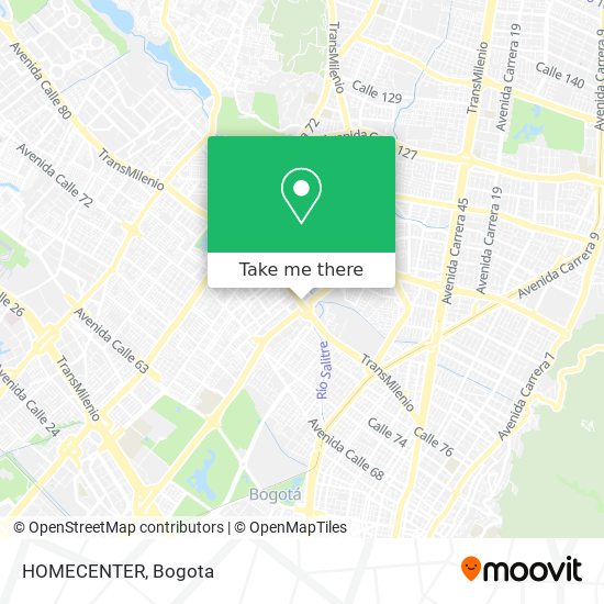 Mapa de HOMECENTER