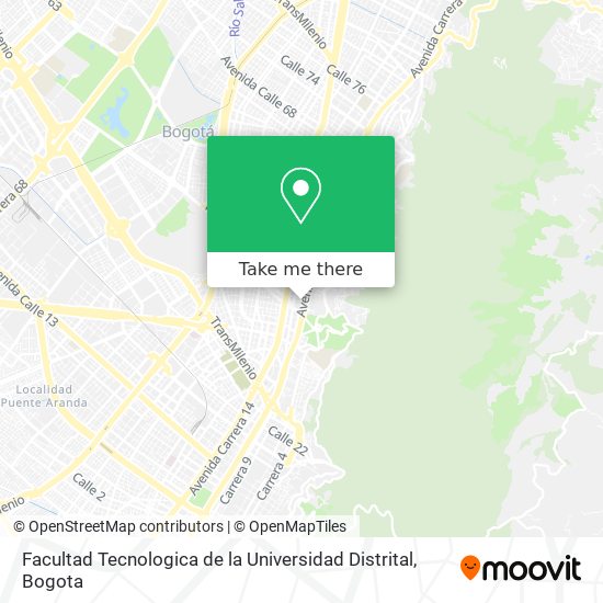 Facultad Tecnologica de la Universidad Distrital map