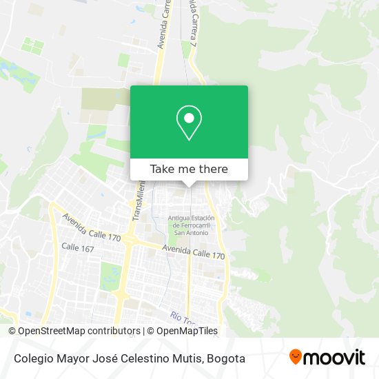 Colegio Mayor José Celestino Mutis map