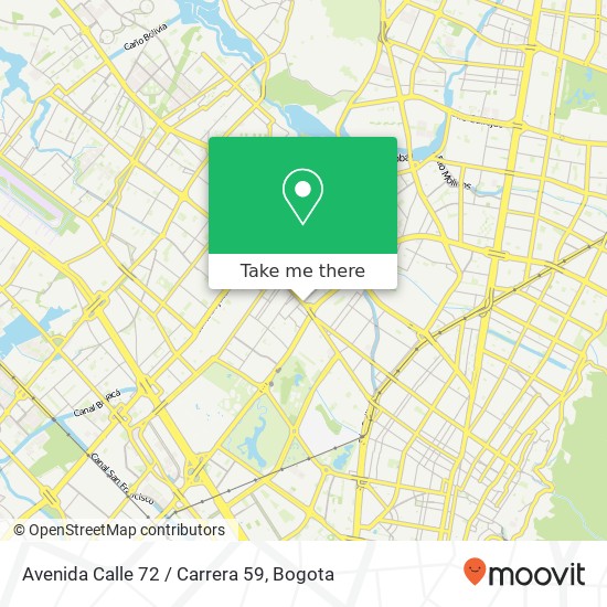 Avenida Calle 72 / Carrera 59 map