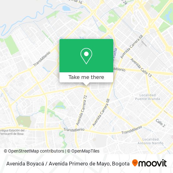 Avenida Boyacá / Avenida Primero de Mayo map