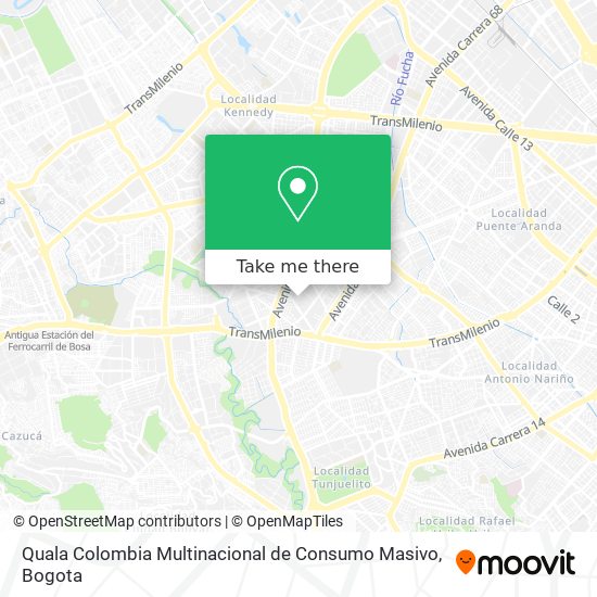 Quala Colombia Multinacional de Consumo Masivo map