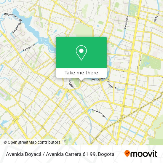 Avenida Boyacá / Avenida Carrera 61 99 map