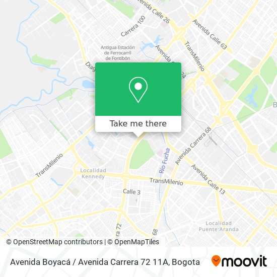 Avenida Boyacá / Avenida Carrera 72 11A map