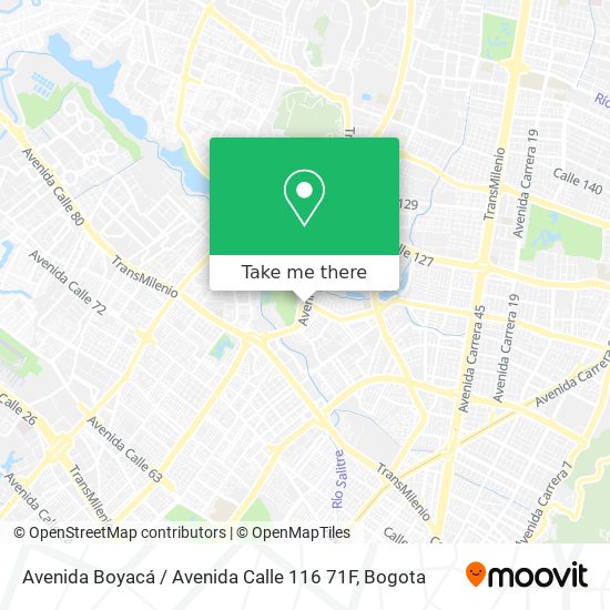 Avenida Boyacá / Avenida Calle 116 71F map