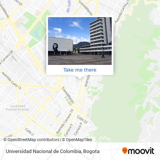 Universidad Nacional de Colombia map