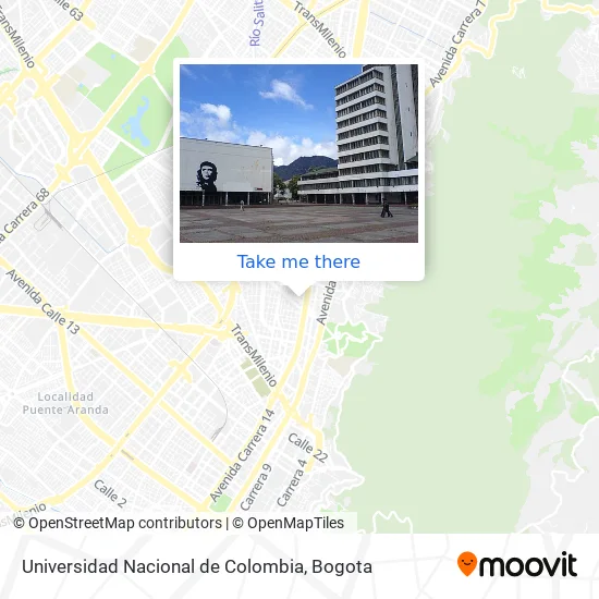 Mapa de Universidad Nacional de Colombia