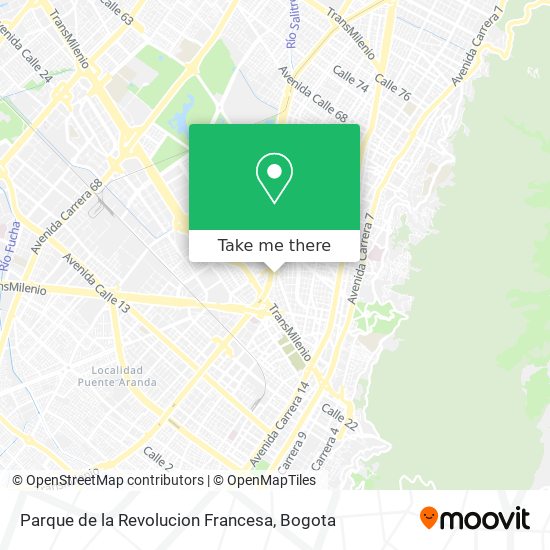 Mapa de Parque de la Revolucion Francesa