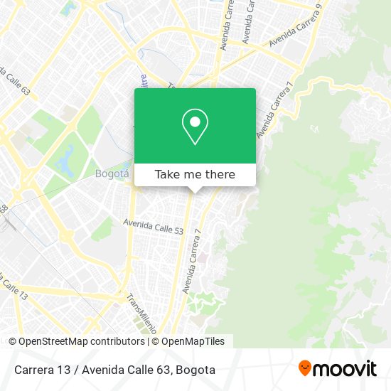 Carrera 13 / Avenida Calle 63 map