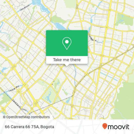 Mapa de 66 Carrera 66 75A