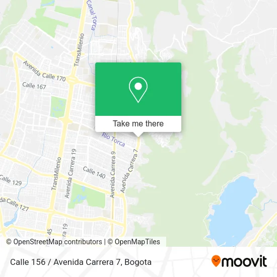 Mapa de Calle 156 / Avenida Carrera 7