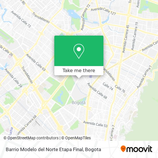 Barrio Modelo del Norte Etapa Final map