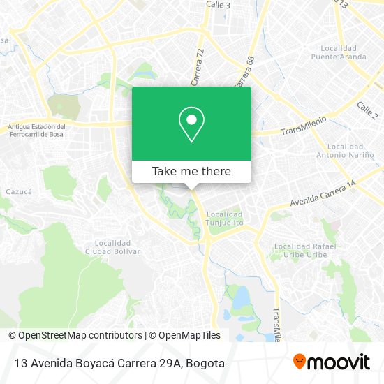13 Avenida Boyacá Carrera 29A map