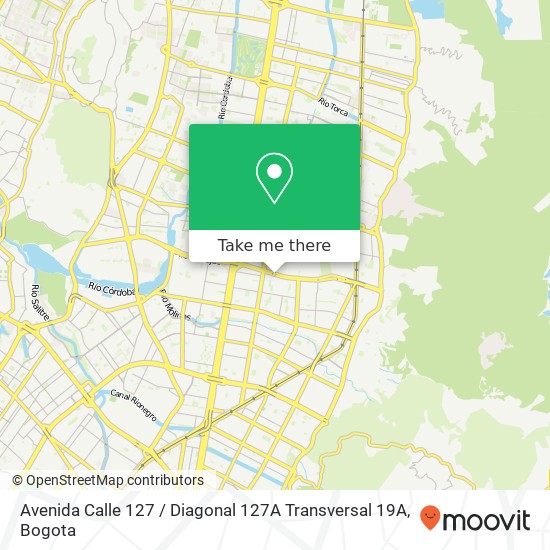 Mapa de Avenida Calle 127 / Diagonal 127A Transversal 19A