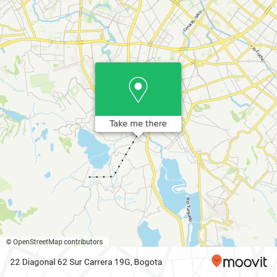 Mapa de 22 Diagonal 62 Sur Carrera 19G