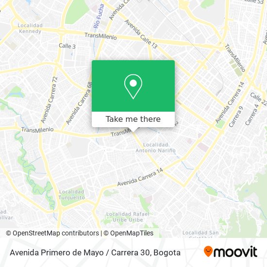 Avenida Primero de Mayo / Carrera 30 map