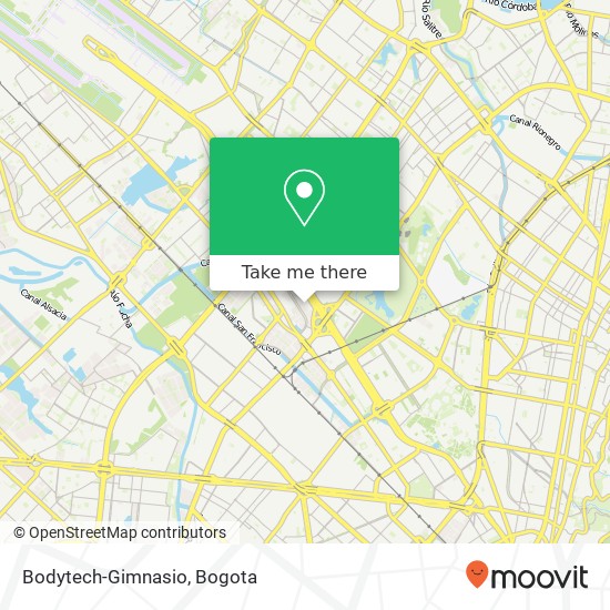 Bodytech-Gimnasio map