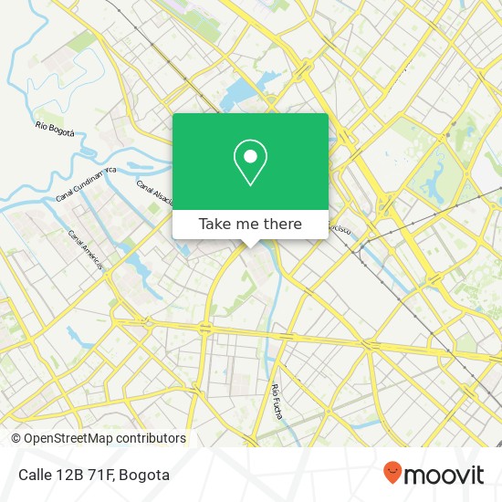 Mapa de Calle 12B 71F