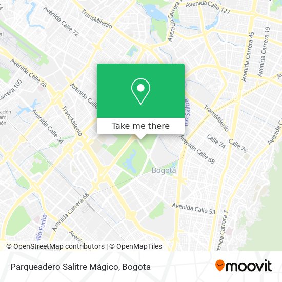 Parqueadero Salitre Mágico map