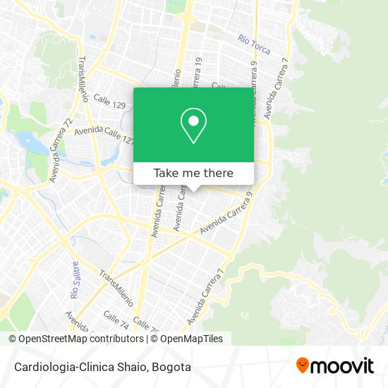 Cardiologia-Clinica Shaio map