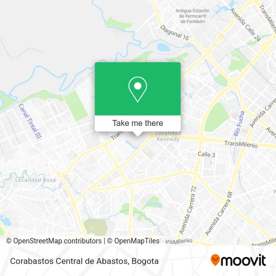 Corabastos Central de Abastos map
