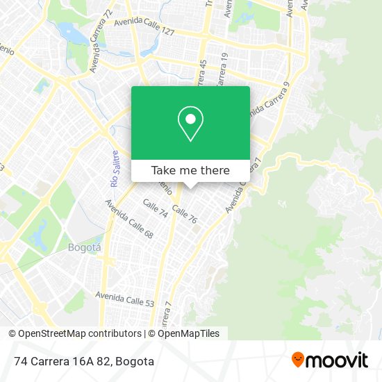Mapa de 74 Carrera 16A 82