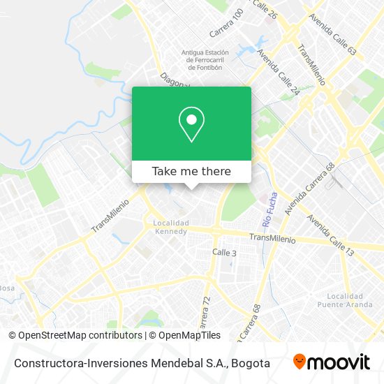 Constructora-Inversiones Mendebal S.A. map