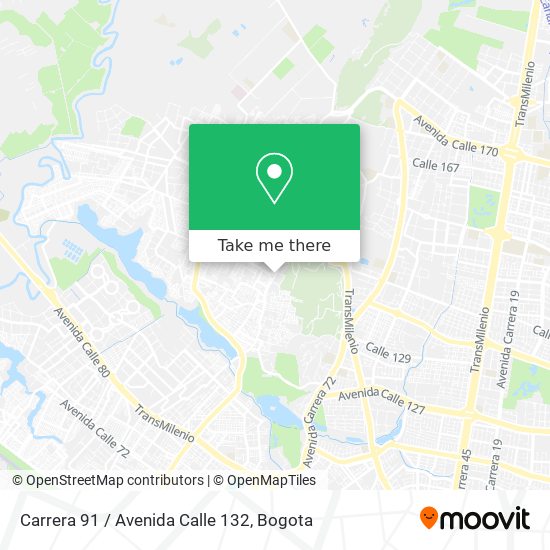 Carrera 91 / Avenida Calle 132 map