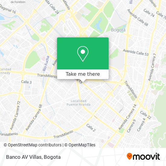 Banco AV Villas map